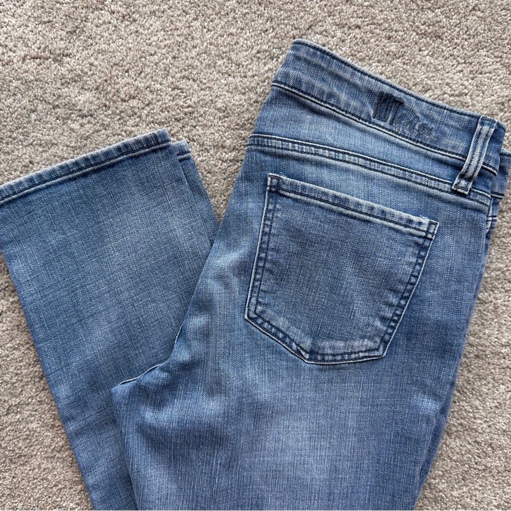 Kut From the Kloth Katy Boyfriend Ankle Jeans, Medium Wash, Distress & Stretch 8
